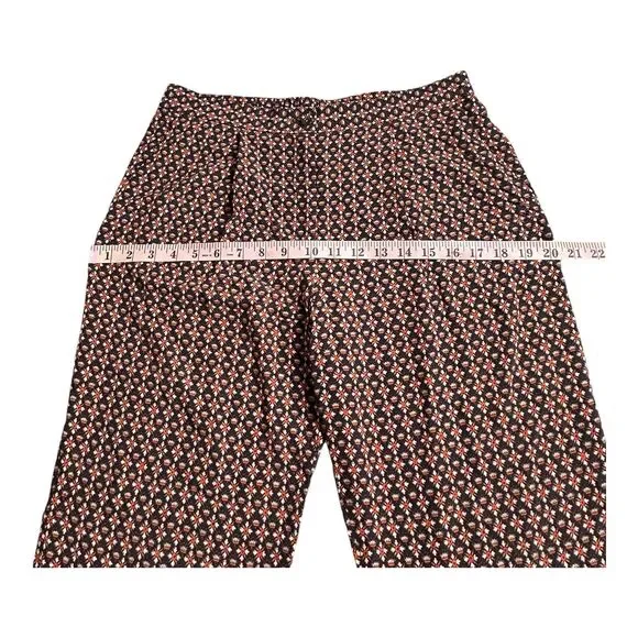 Tory Burch Women's Size 4 Elastic Waist Silk Summer Pants Floral Multicolor - Picture 12 of 15